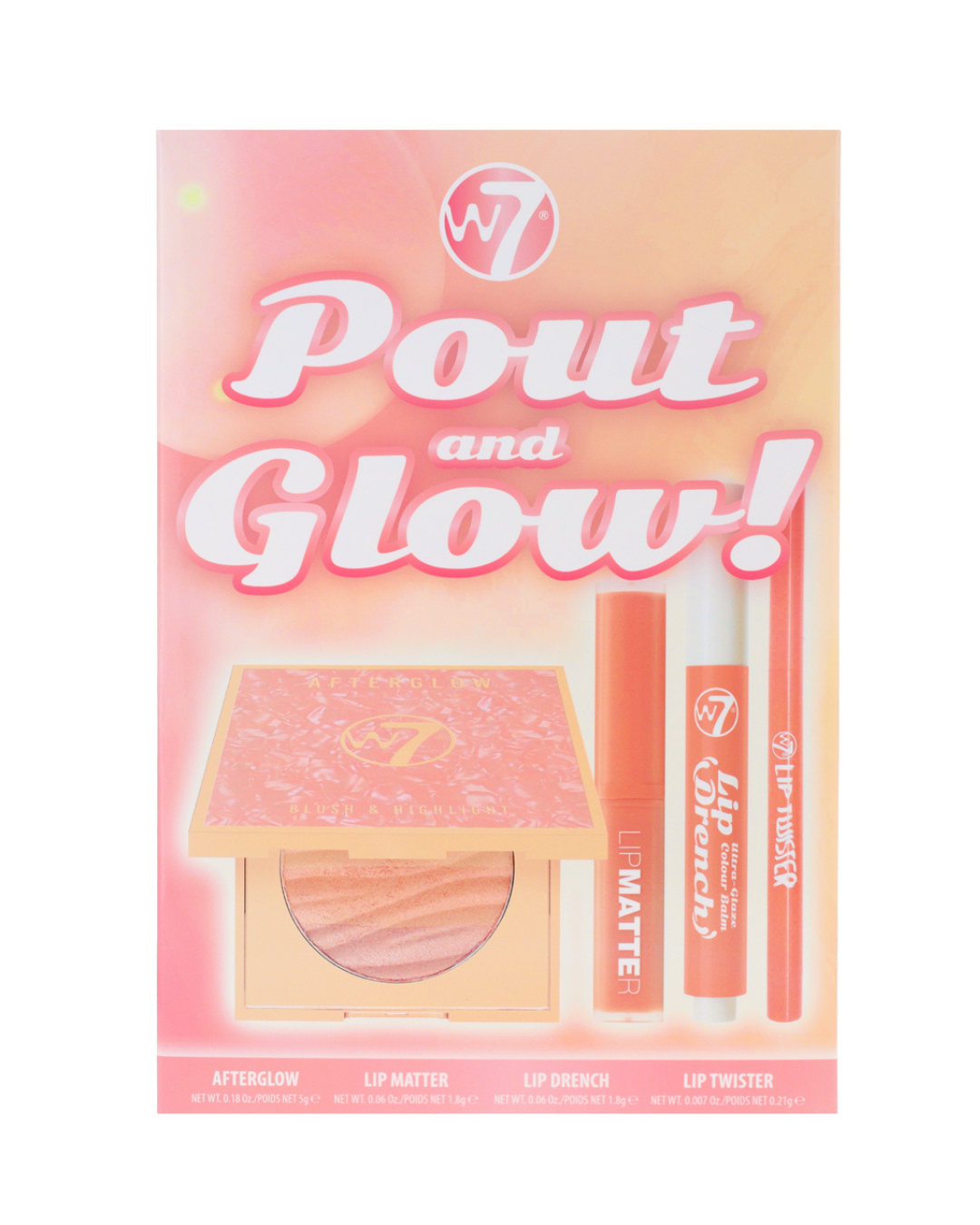 W7 Gift Set - Pout and Glow! `25