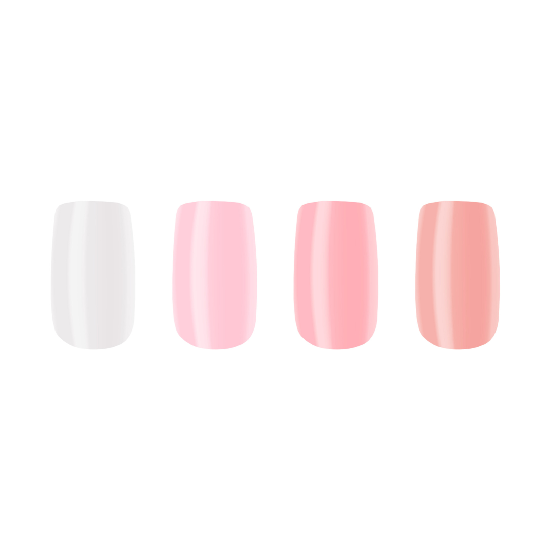 Shades of Pink 96pcs False Nails Set