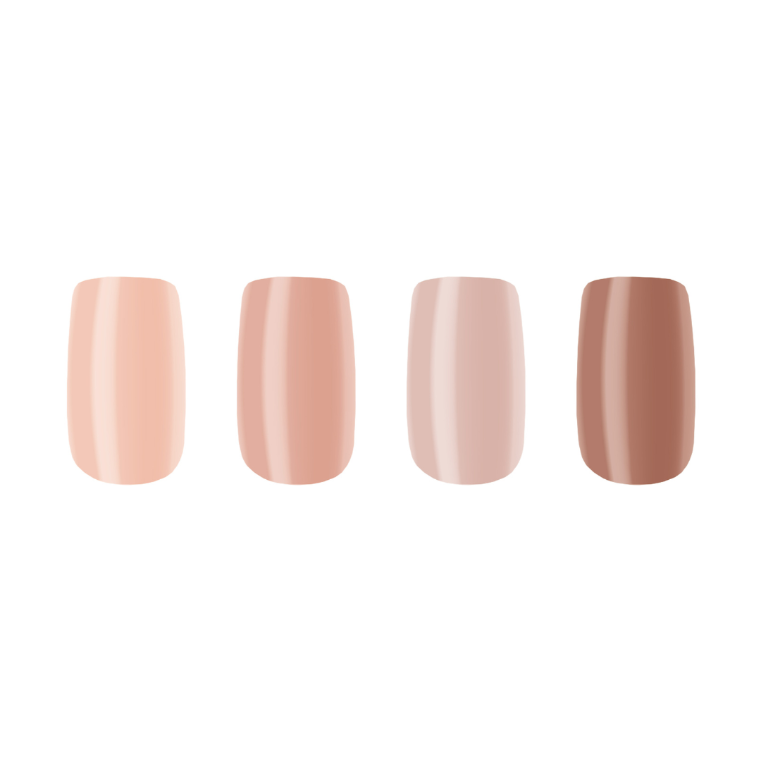 Shades of Nude 96pcs False Nails Set